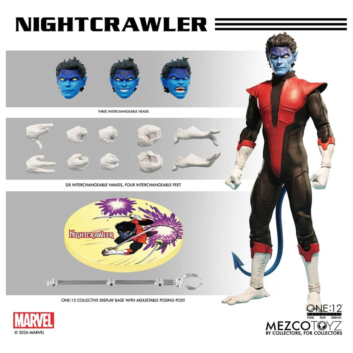 Marvel X-Men One:12 Collective akčná figúrka 1/12 Nightcrawler 16 cm produktová fotografia