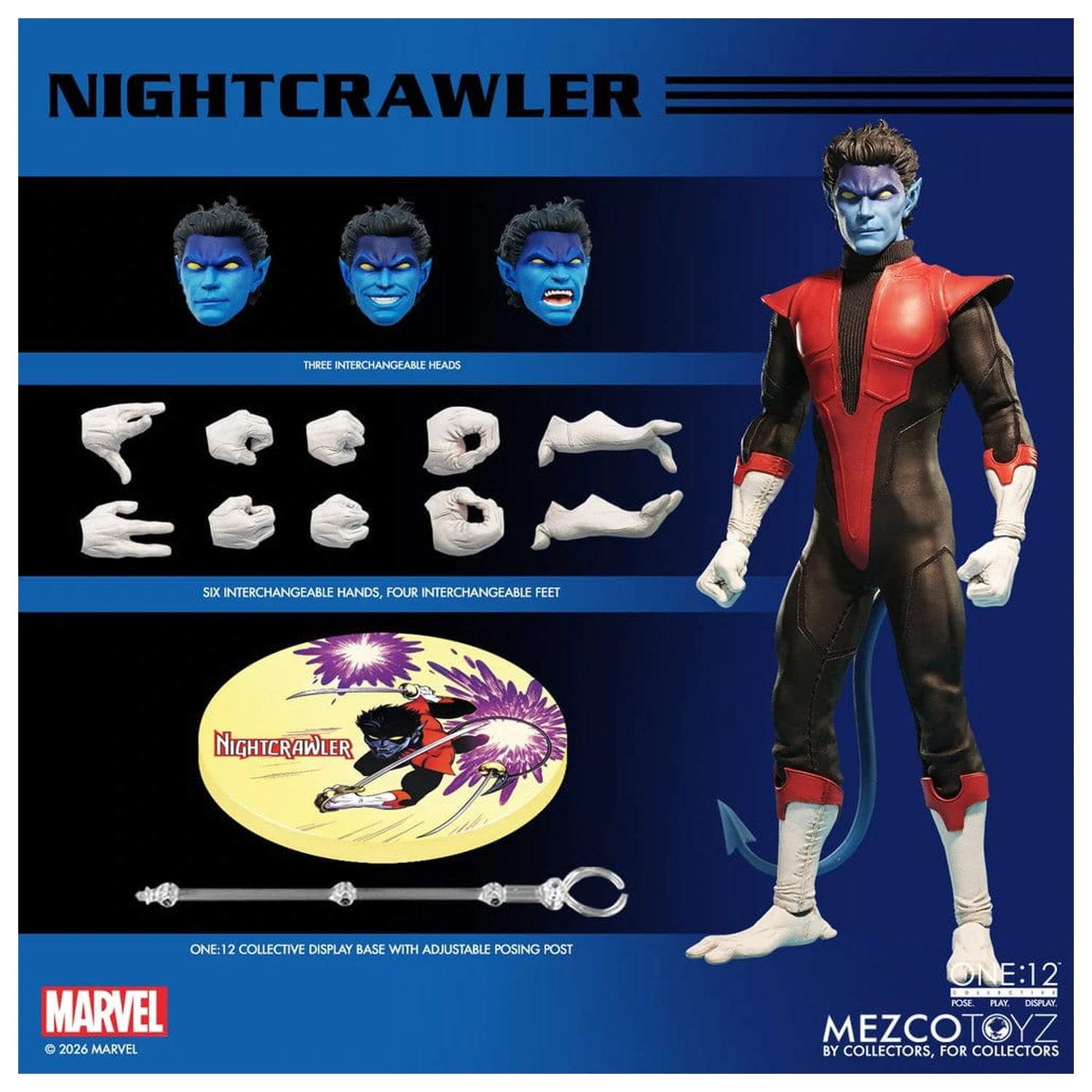 Marvel X-Men One:12 Collective akčná figúrka 1/12 Nightcrawler 16 cm produktová fotografia