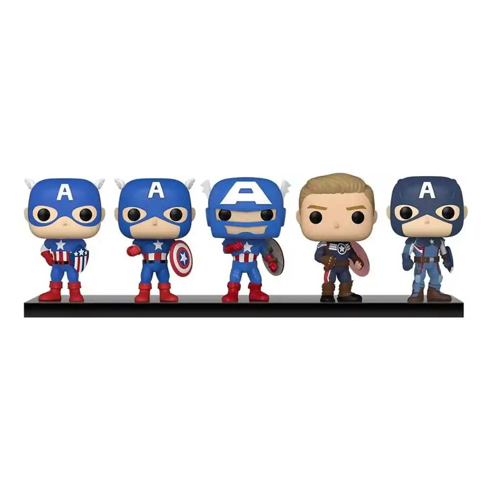 Marvel: Year of the Shield Funko POP! Vinylová figúrka 5-Pack Captain America: Through the Ages 9 cm produktová fotografia