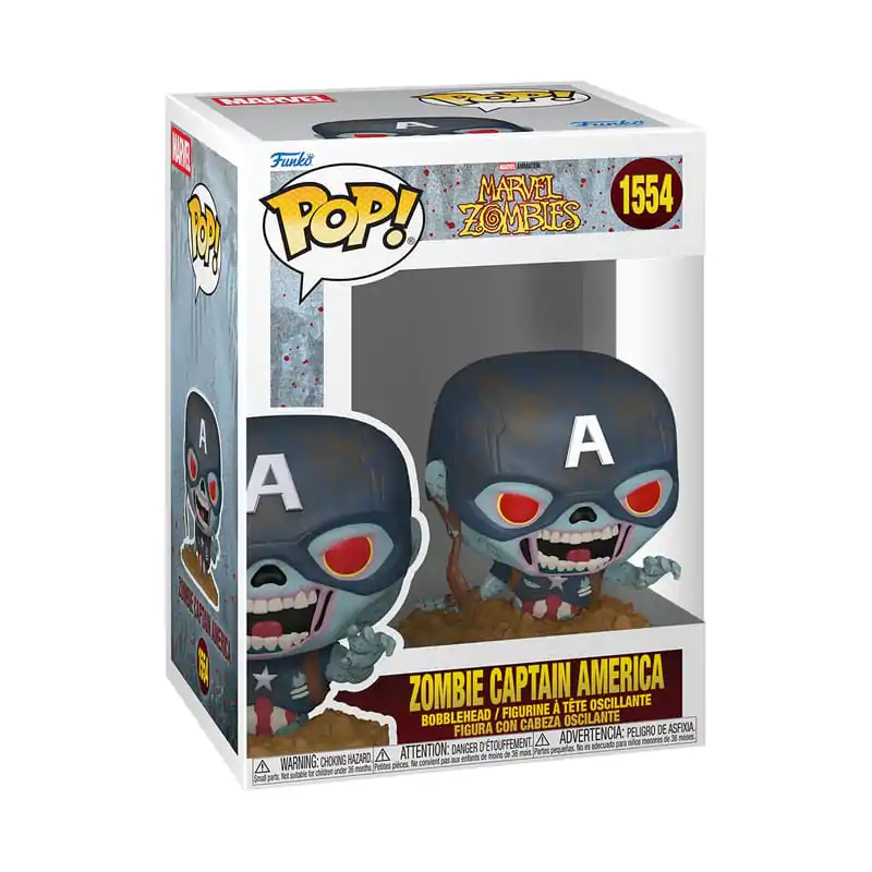 Marvel Zombies Funko POP! Marvel Vinyl Figure Captain America 9 cm produktová fotografia