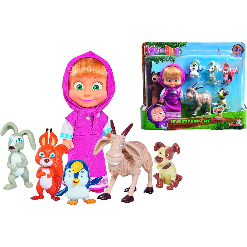 Masha and Bear blister 6 figúrok termékfotó