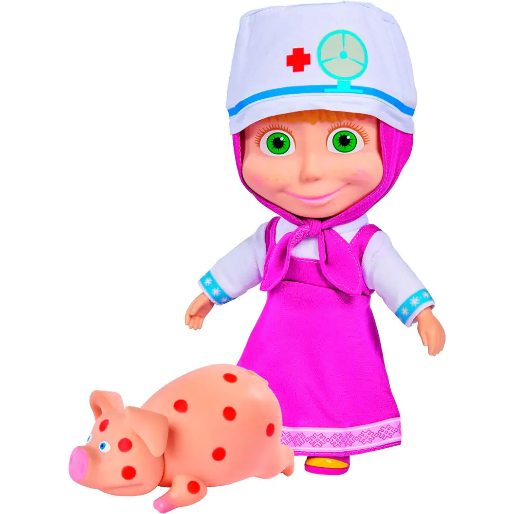 Masha and Bear Masha veterinárna bábika 23cm produktová fotografia
