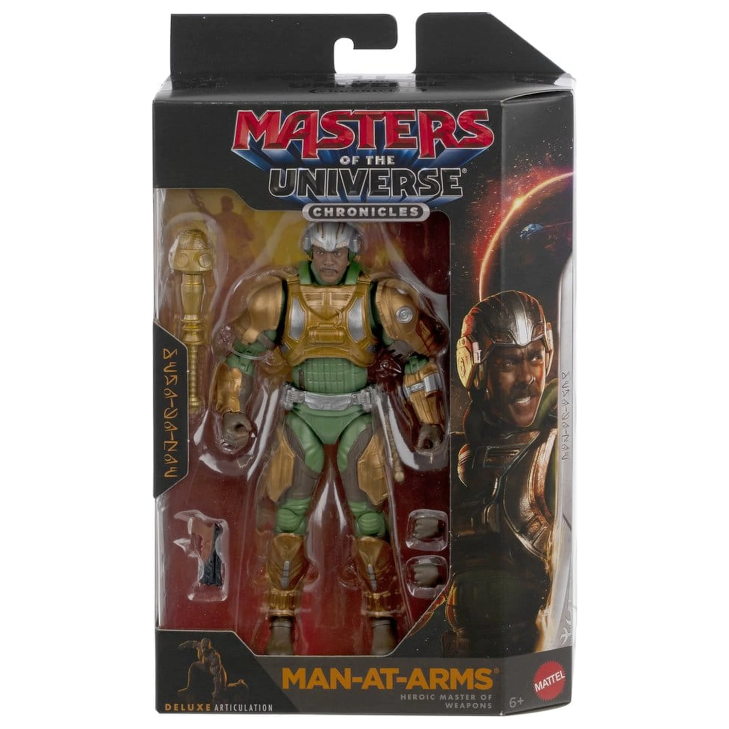 Masters of the Universe 2026 Movie Chronicles Akčná figúrka Man-At-Arms 2.0 17 cm produktová fotografia