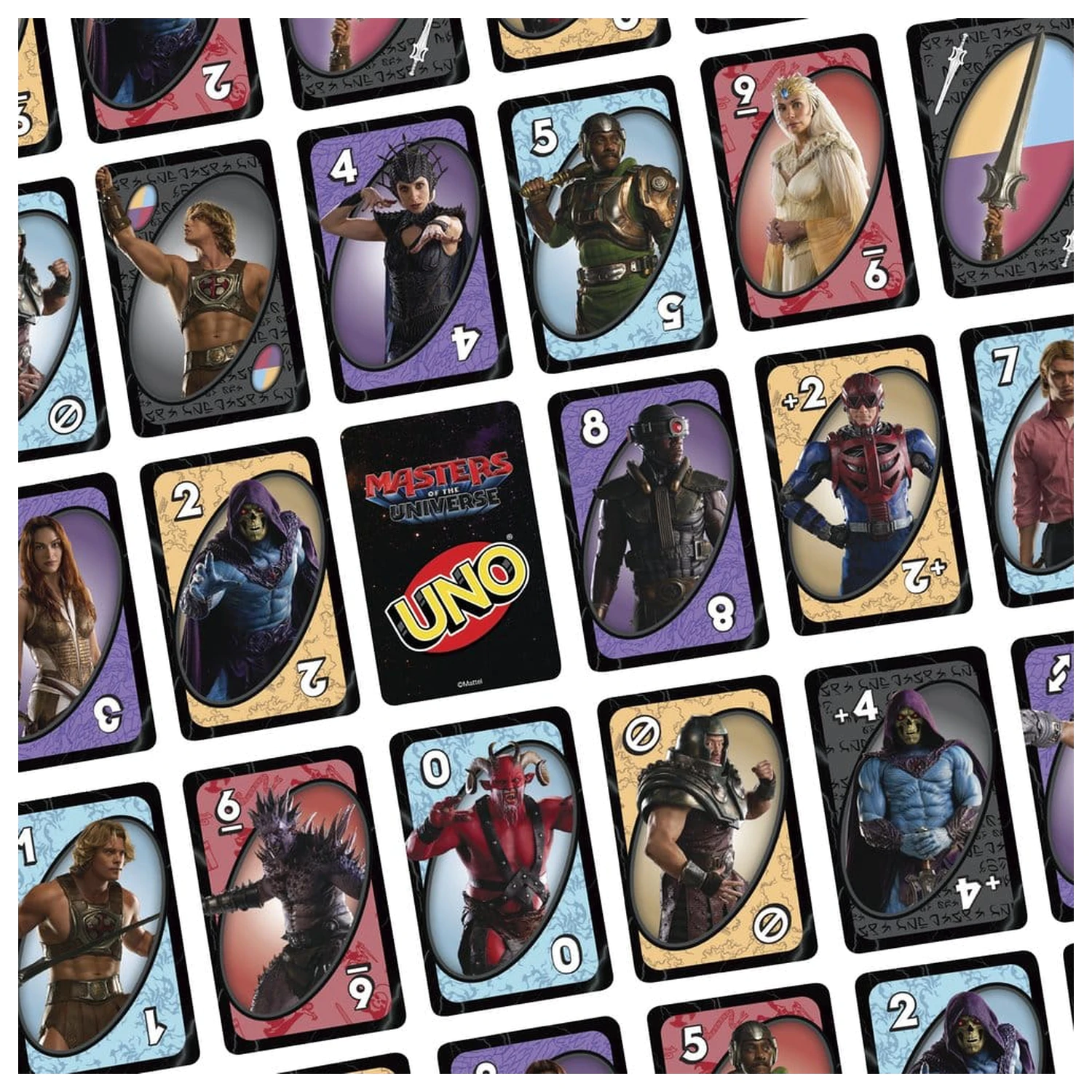 Masters of the Universe 2026 Movie UNO kartová hra produktová fotografia