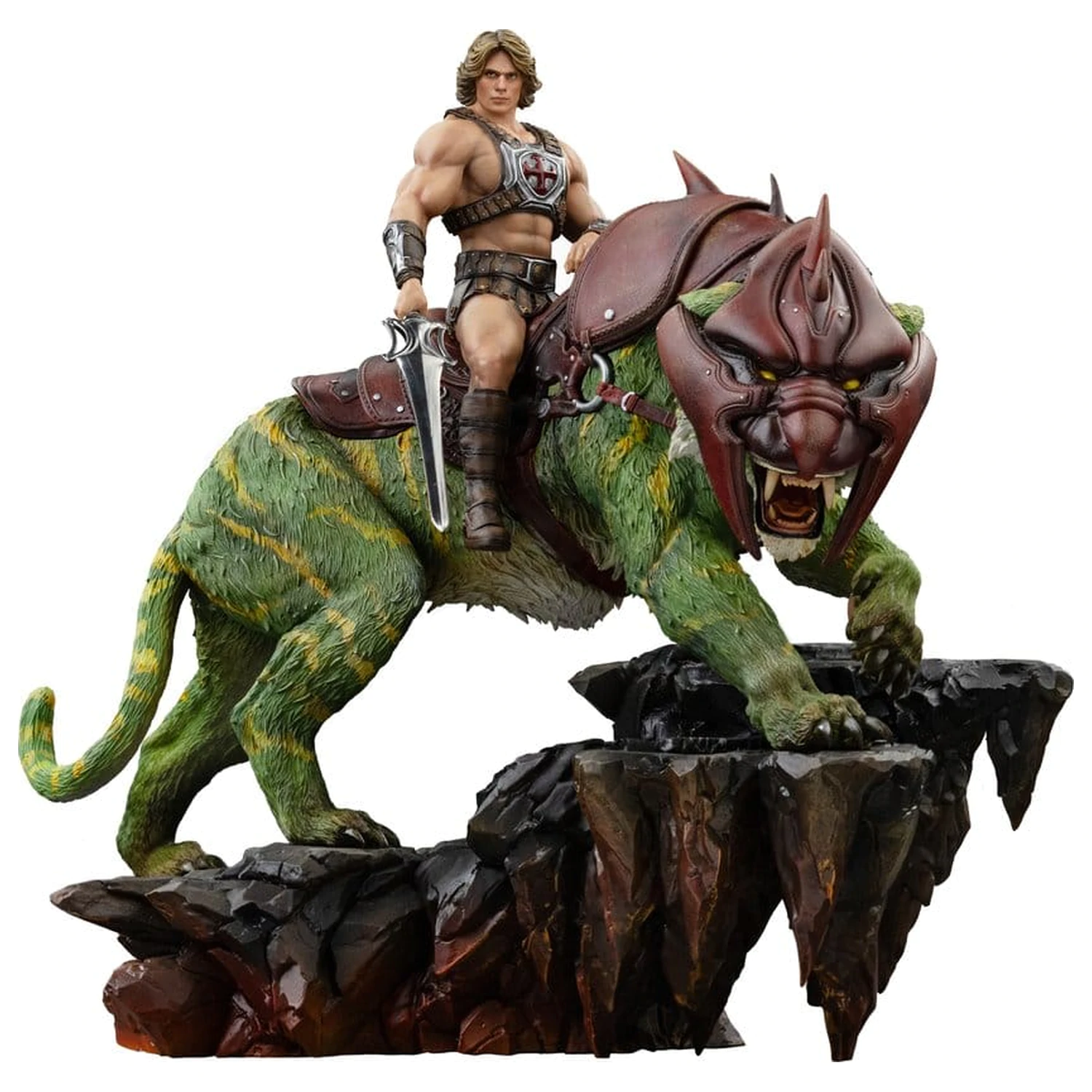 Masters of the Universe Socha Art Scale 1/10 He-Man and Battle Cat 33 cm produktová fotografia