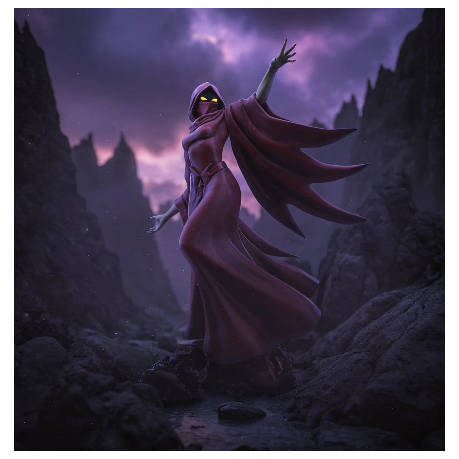 Masters of the Universe Socha Art Scale 1/10 Shadow Weaver 23 cm produktová fotografia