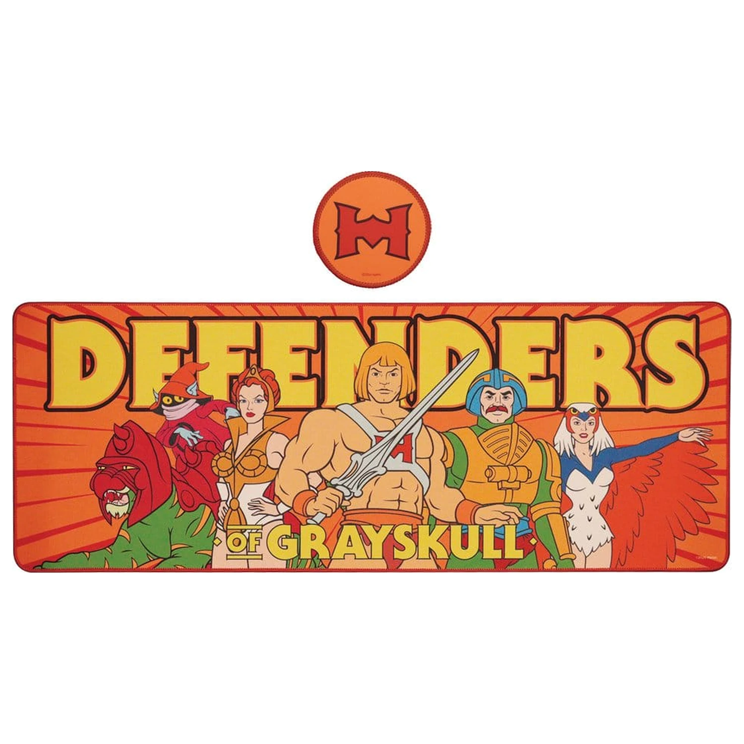Masters of the Universe podložka na stôl a súprava podložiek pod poháre Heroes produktová fotografia