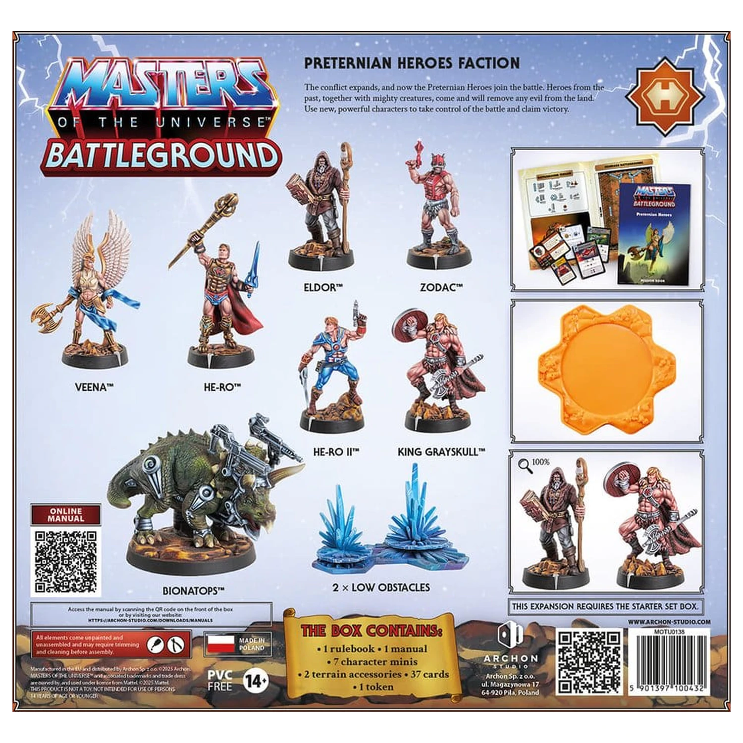Masters of the Universe: Battleground Miniatures Game Wave 10: Preternian Heroes Faction *English Version* produktová fotografia