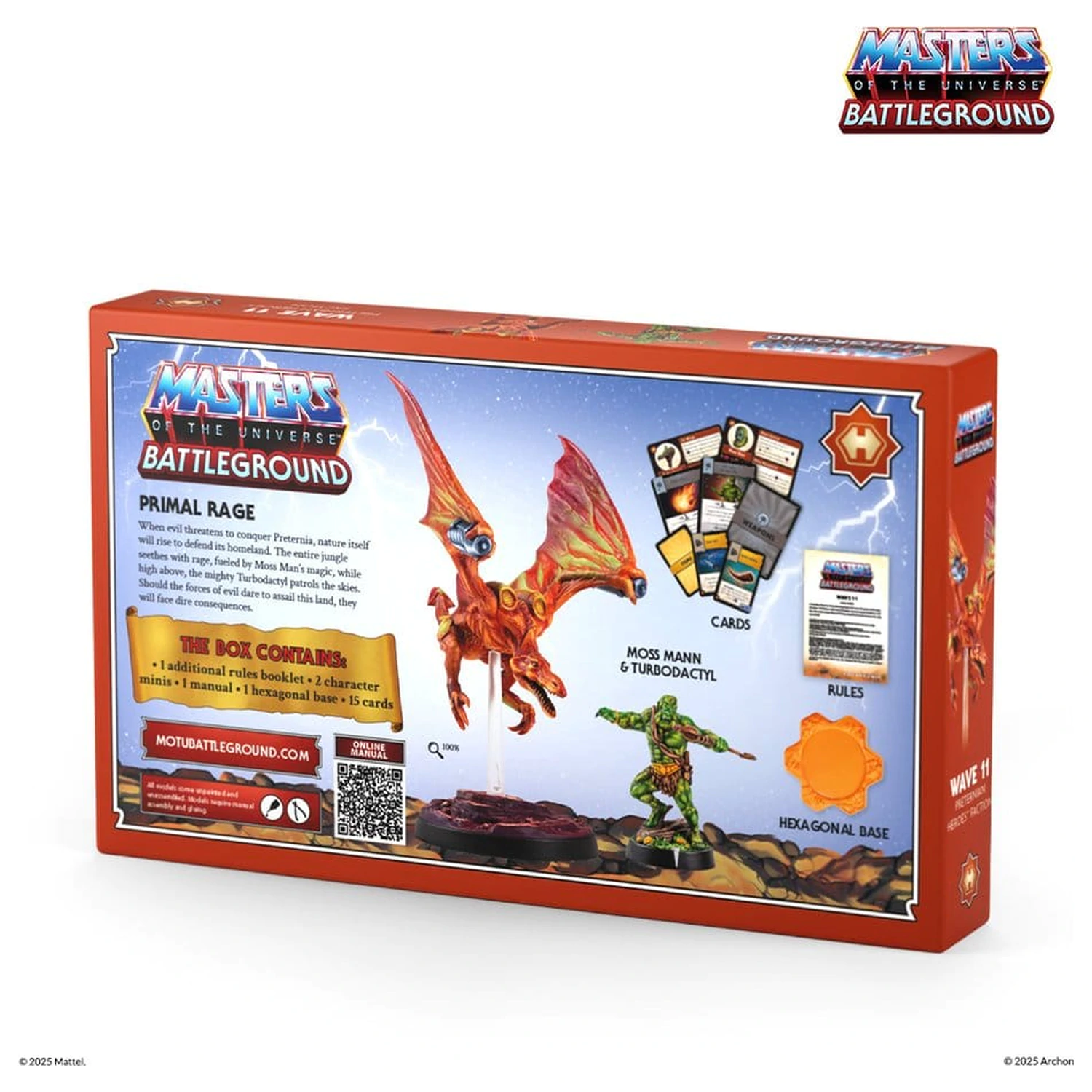 Masters of the Universe: Battleground Miniatures Game Wave 11: Preternian Heroes (Moss Man / Turbodactyl) Anglická verzia produktová fotografia
