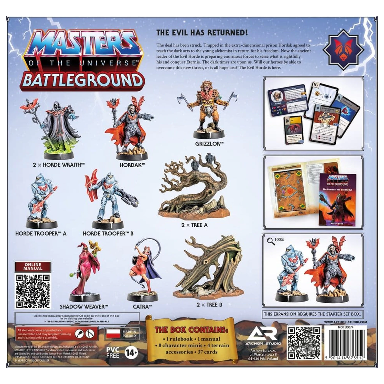 Masters of the Universe: Battleground Miniatures Game Wave 4: Sila Evil Horde *Anglická verzia* produktová fotografia