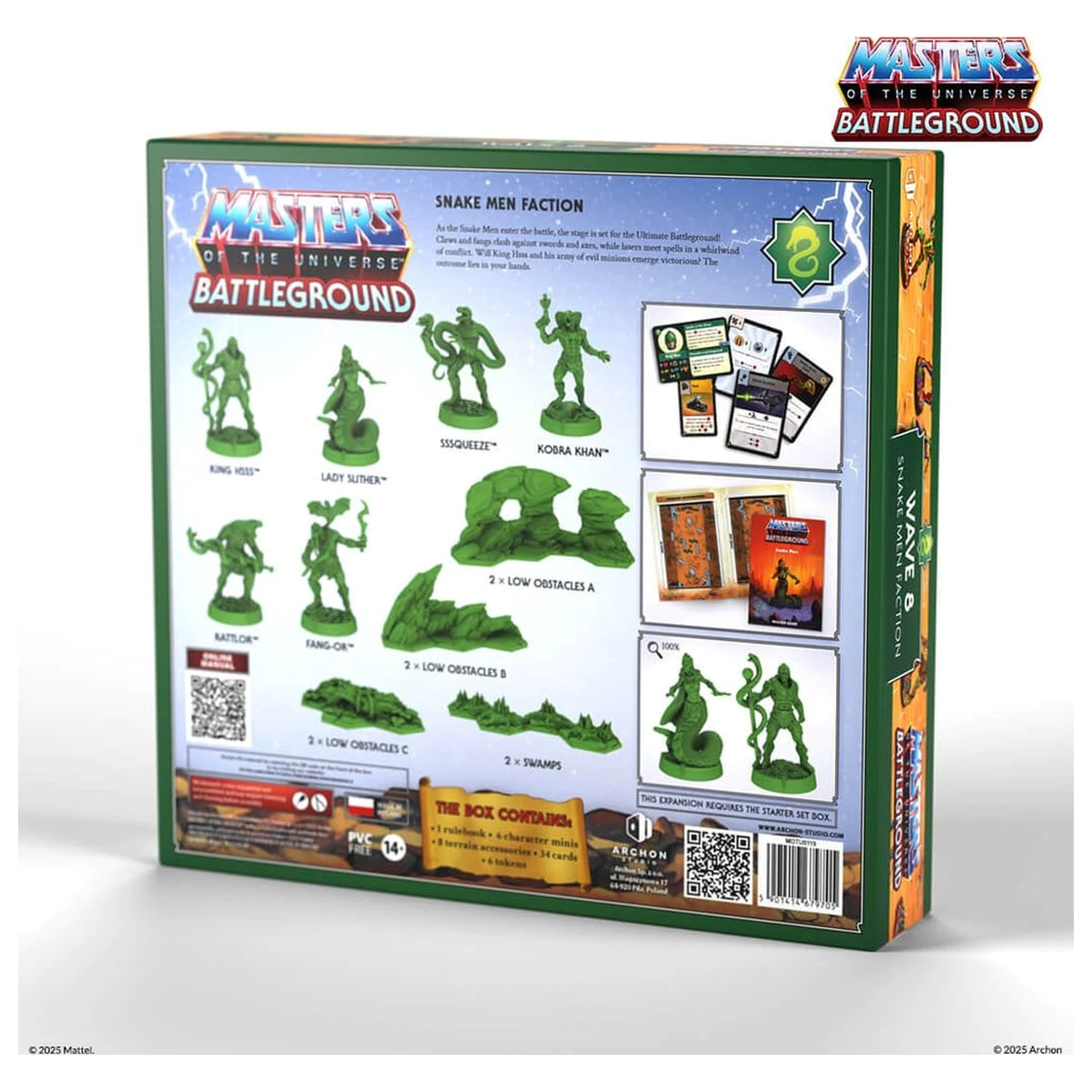 Masters of the Universe: Battleground Miniatures Game Wave 8: Frakcia Snake Men *Anglická verzia* produktová fotografia