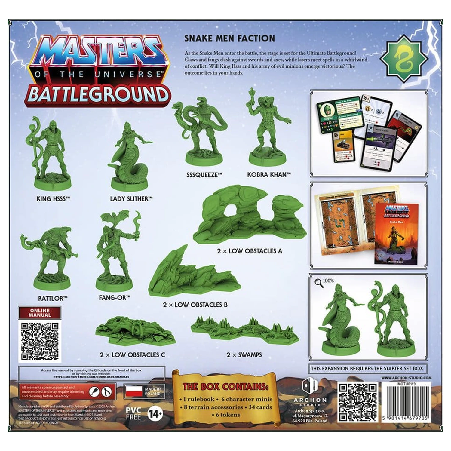 Masters of the Universe: Battleground Miniatures Game Wave 8: Frakcia Snake Men *Nemecká verzia* produktová fotografia
