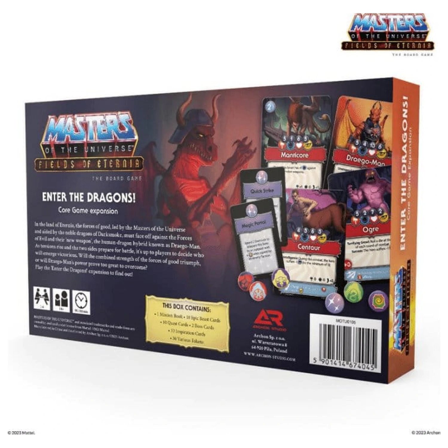 Masters of the Universe Board Game Expansion Fields of Eternia - Enter the Dragons! *Anglická Verzia* produktová fotografia