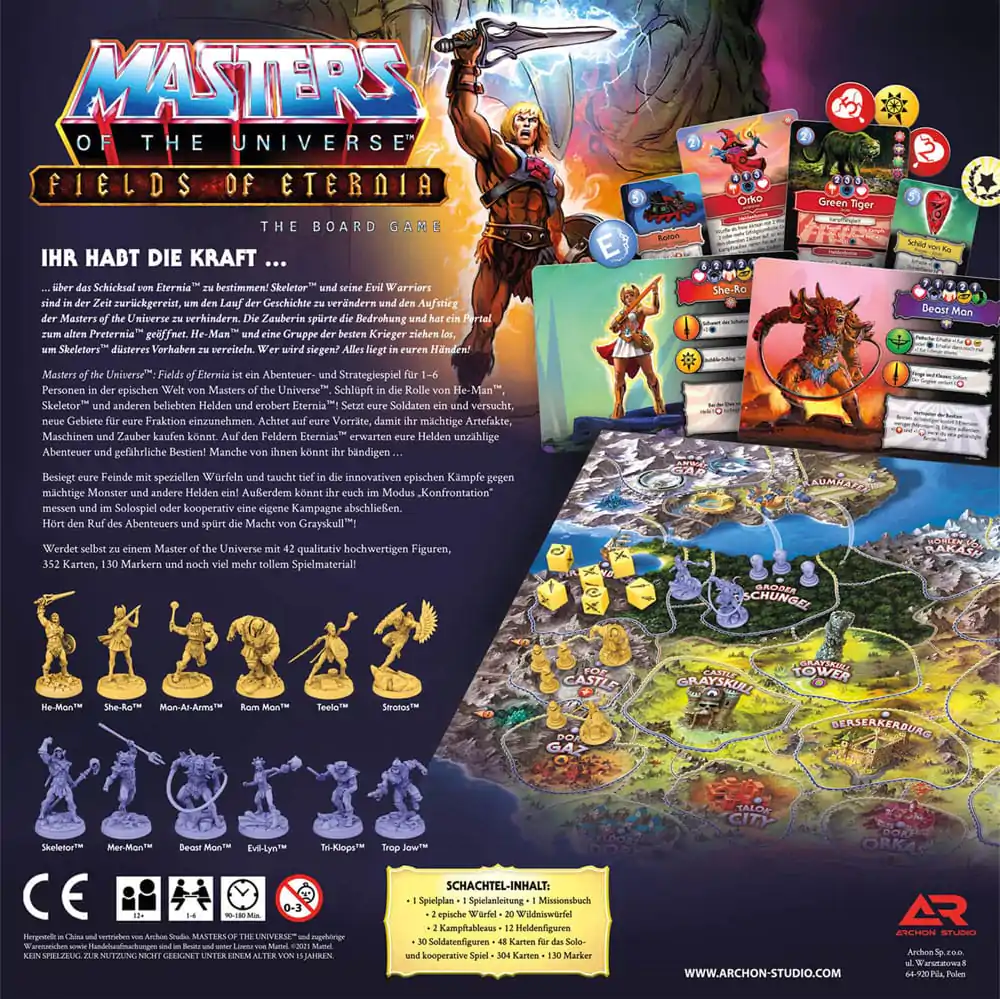 Masters of the Universe Board Game Fields of Eternia *German Edition* produktová fotografia
