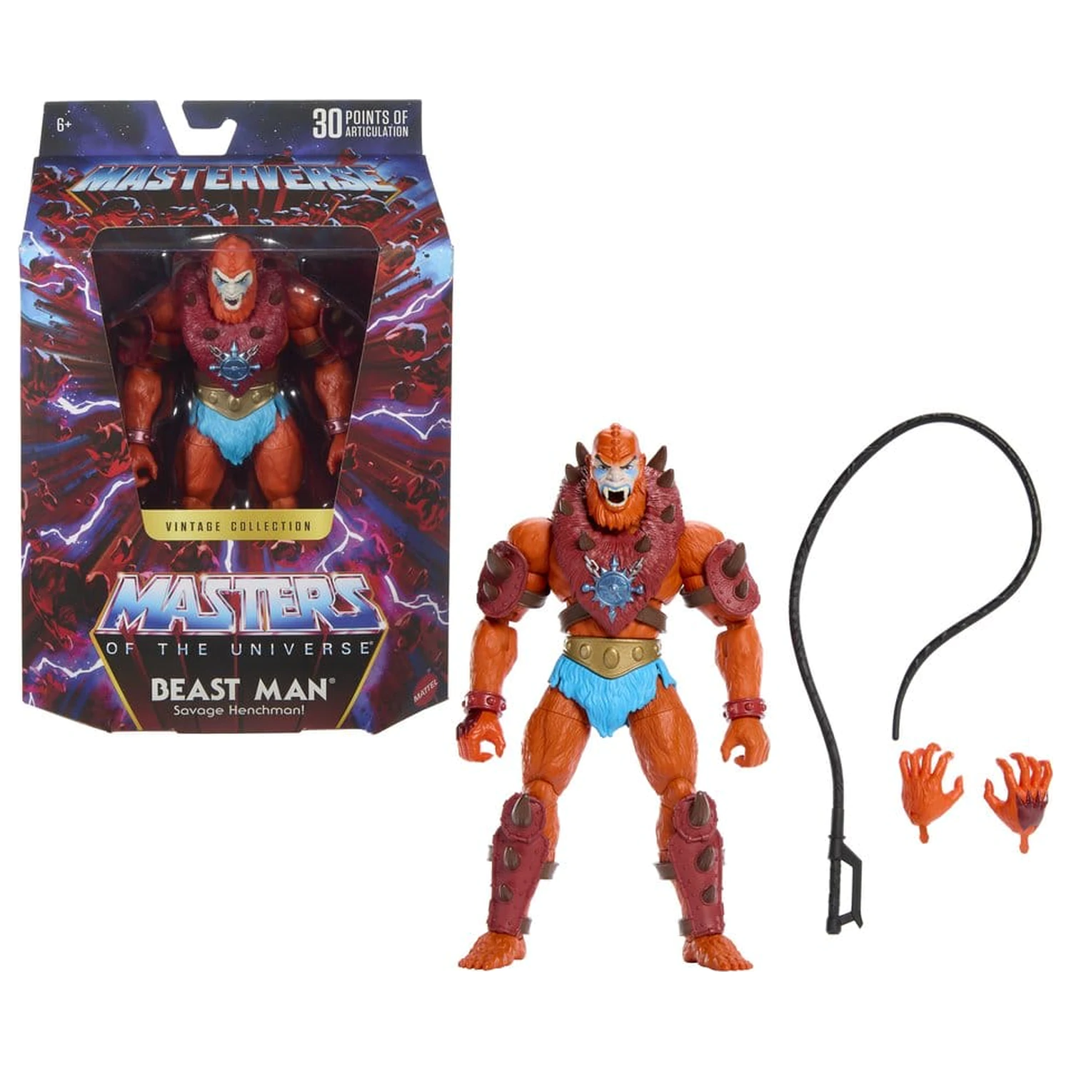 Masters of the Universe Masterverse Akčná figúrka Vintage Collection: Beast Man 18 cm produktová fotografia