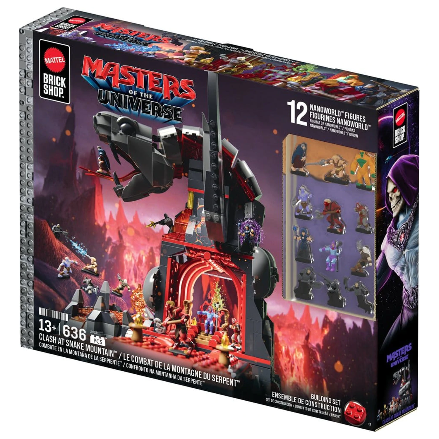 Masters of the Universe Mattel Brick Shop Stavebnica Snake Mountain produktová fotografia