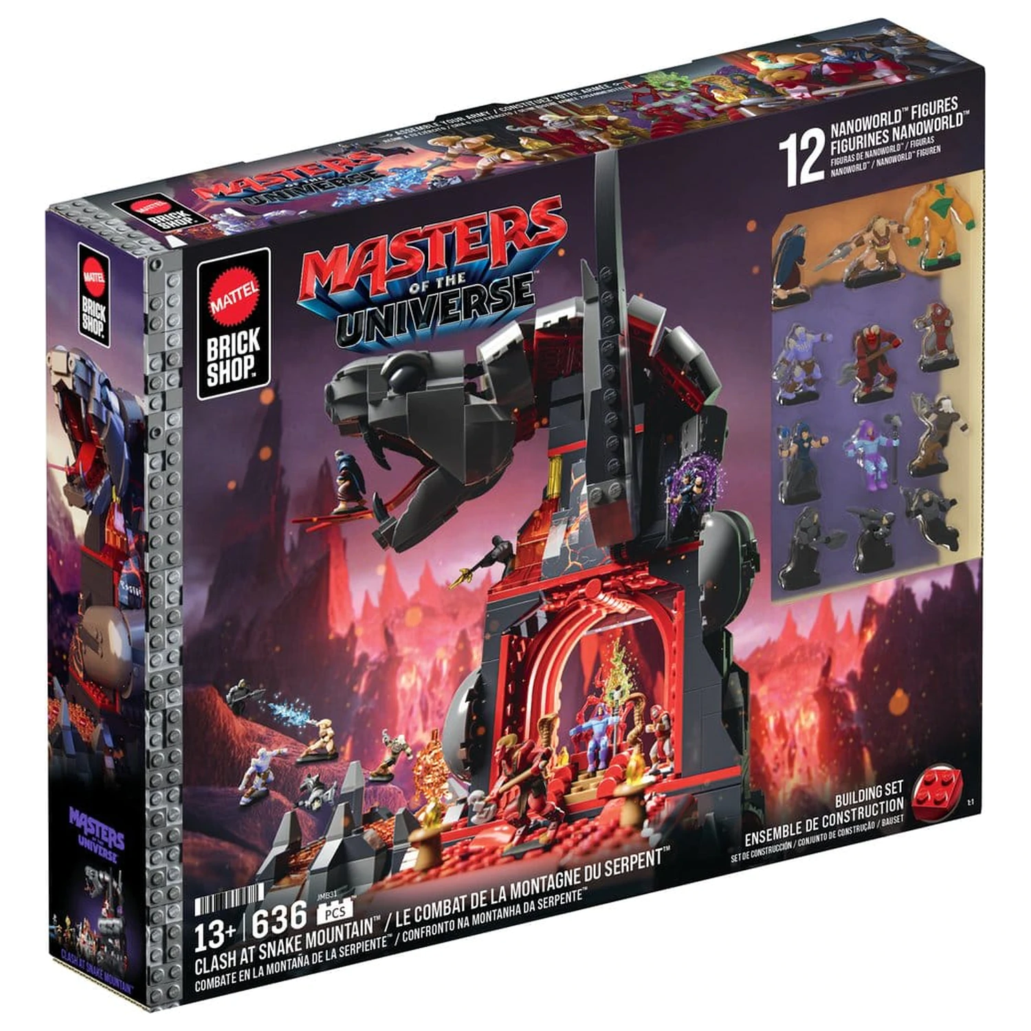 Masters of the Universe Mattel Brick Shop Stavebnica Snake Mountain produktová fotografia