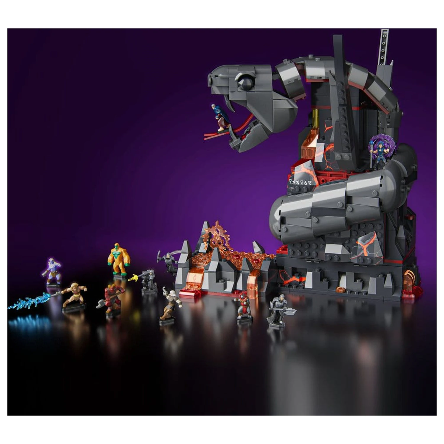 Masters of the Universe Mattel Brick Shop Stavebnica Snake Mountain produktová fotografia