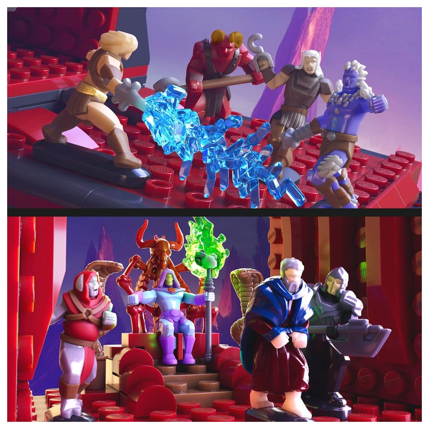 Masters of the Universe Mattel Brick Shop Stavebnica Snake Mountain produktová fotografia