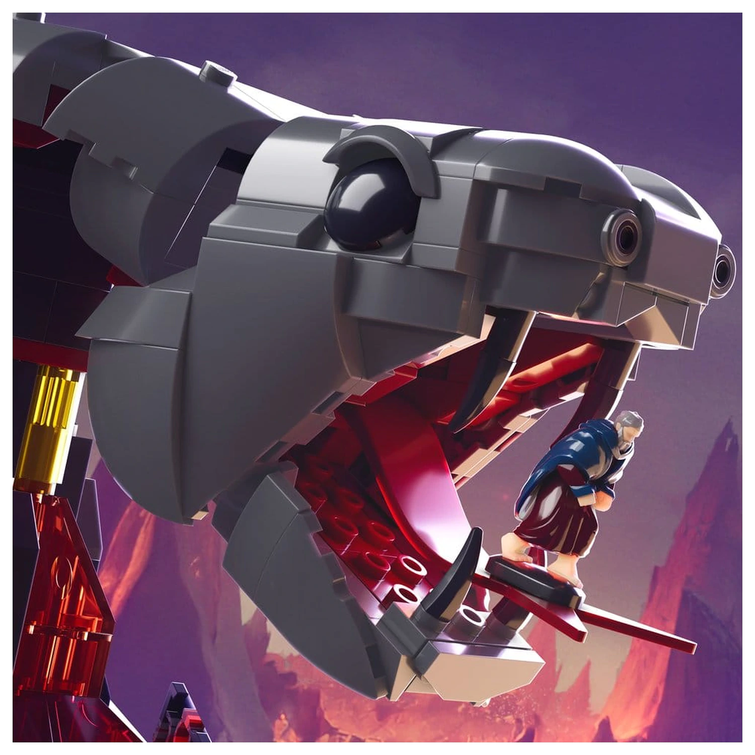 Masters of the Universe Mattel Brick Shop Stavebnica Snake Mountain produktová fotografia