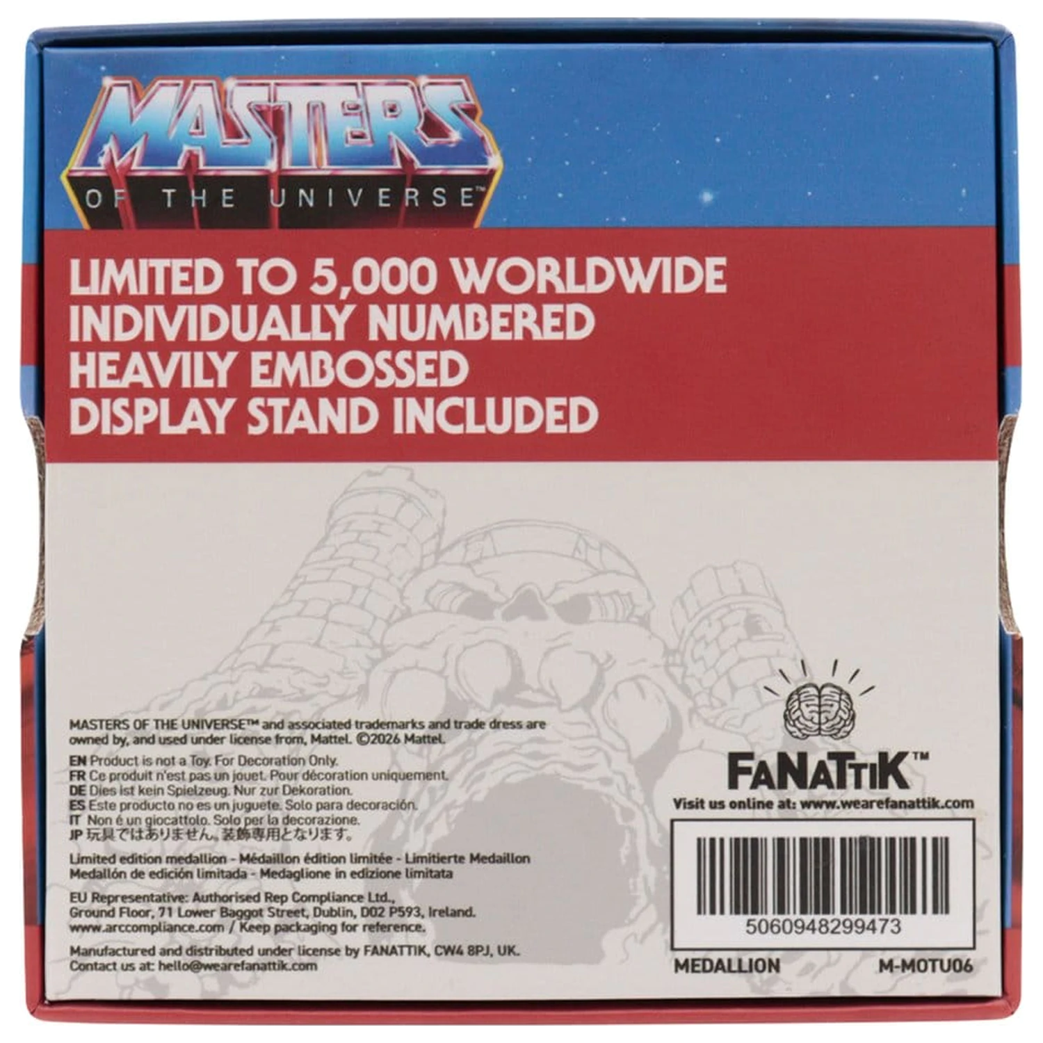 Masters of the Universe Medailón He-Man vs Skeletor Limitovaná edícia produktová fotografia