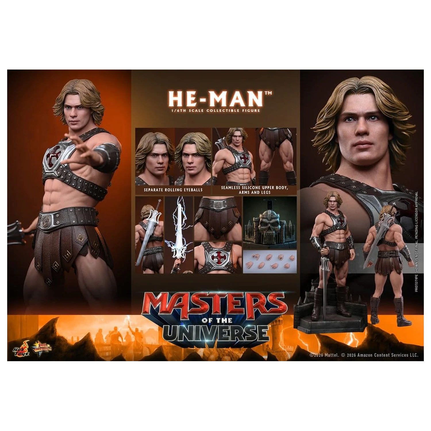 Masters of the Universe Movie Masterpiece akčná figúrka 1/6 He-Man 31 cm produktová fotografia