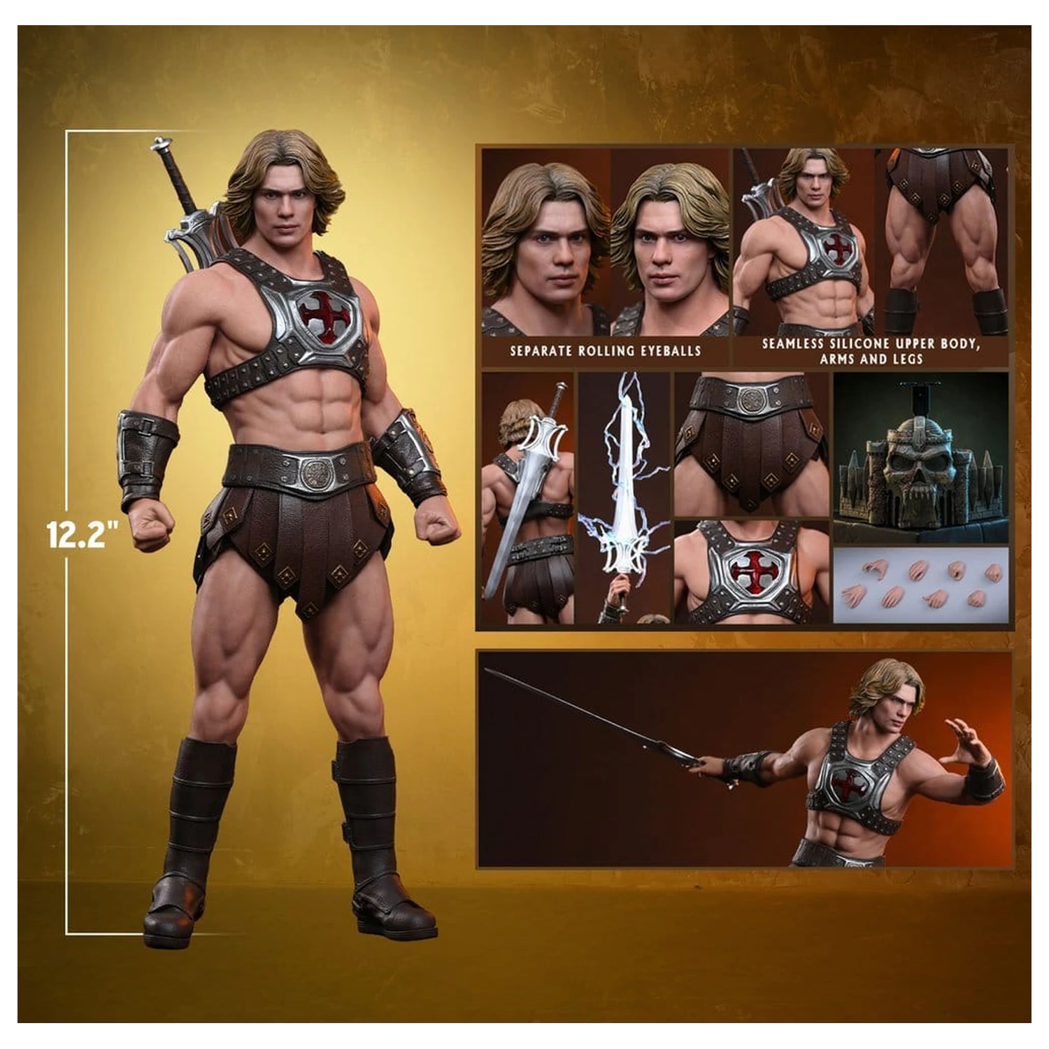 Masters of the Universe Movie Masterpiece akčná figúrka 1/6 He-Man 31 cm produktová fotografia