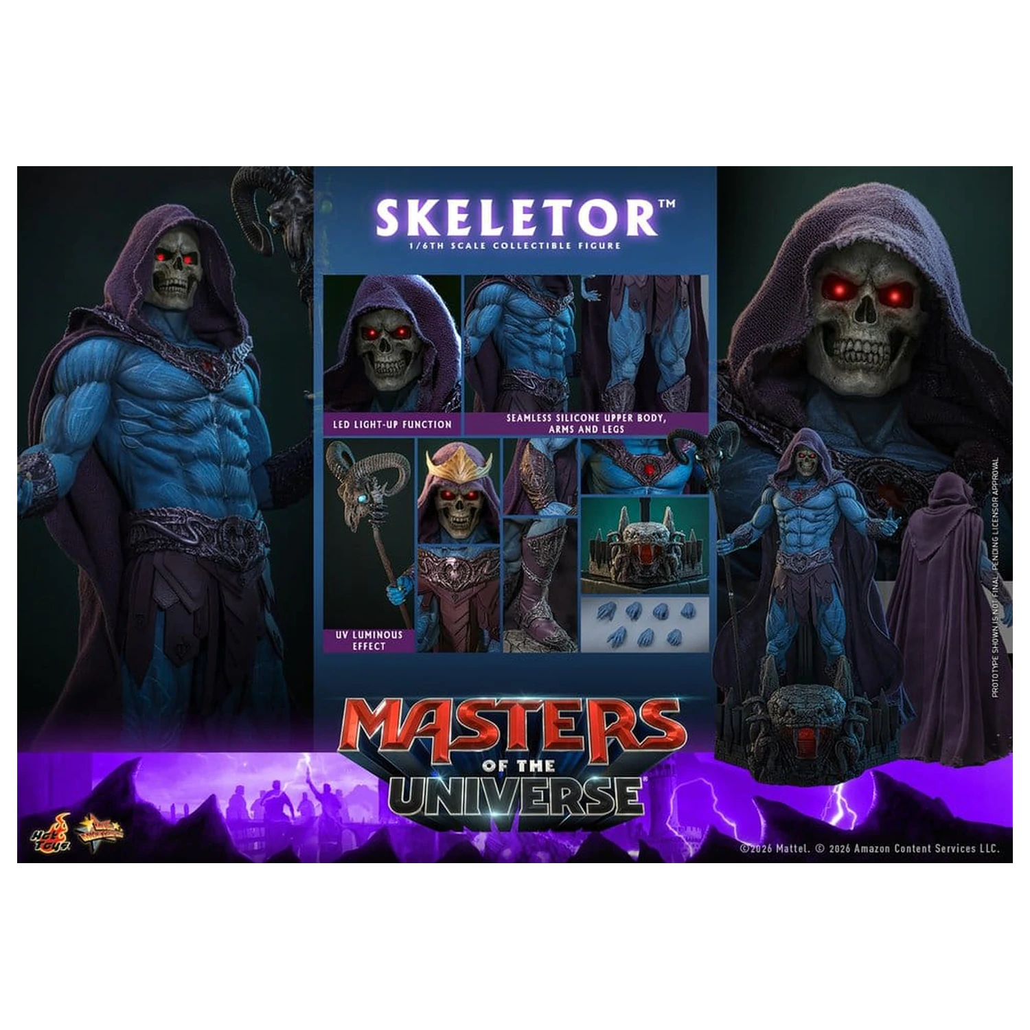 Masters of the Universe Movie Masterpiece akčná figúrka 1/6 Skeletor 31 cm produktová fotografia