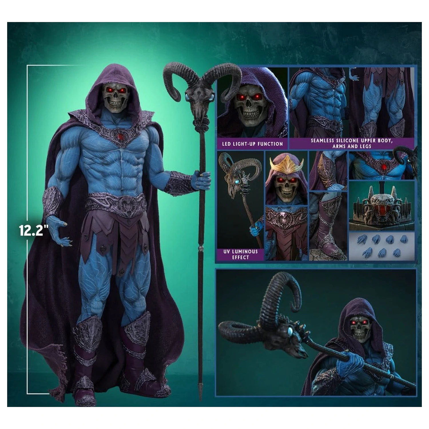 Masters of the Universe Movie Masterpiece akčná figúrka 1/6 Skeletor 31 cm produktová fotografia
