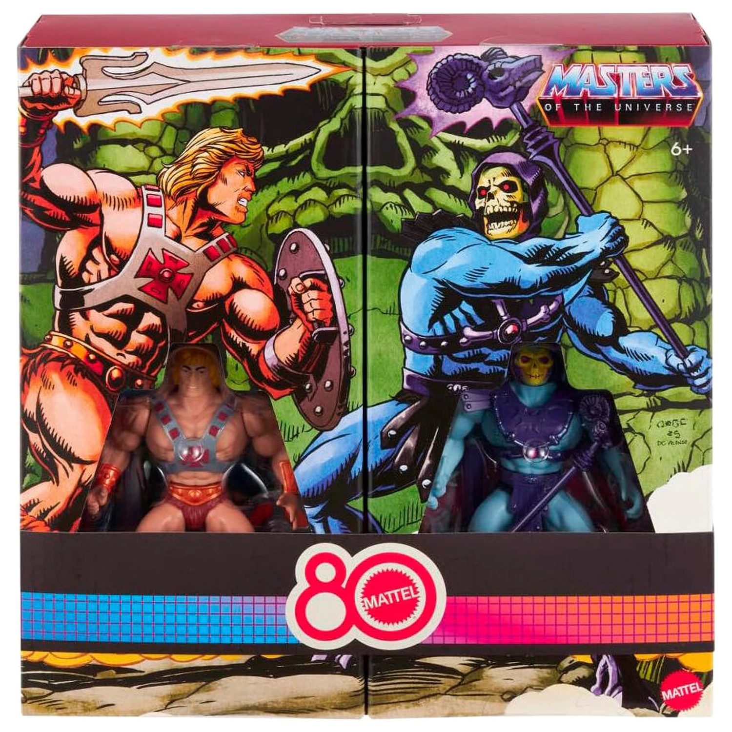 Masters of the Universe Origins 80 Anniversary Mattel He-Man a Skeletor sada 2 figúrok 14 cm produktová fotografia
