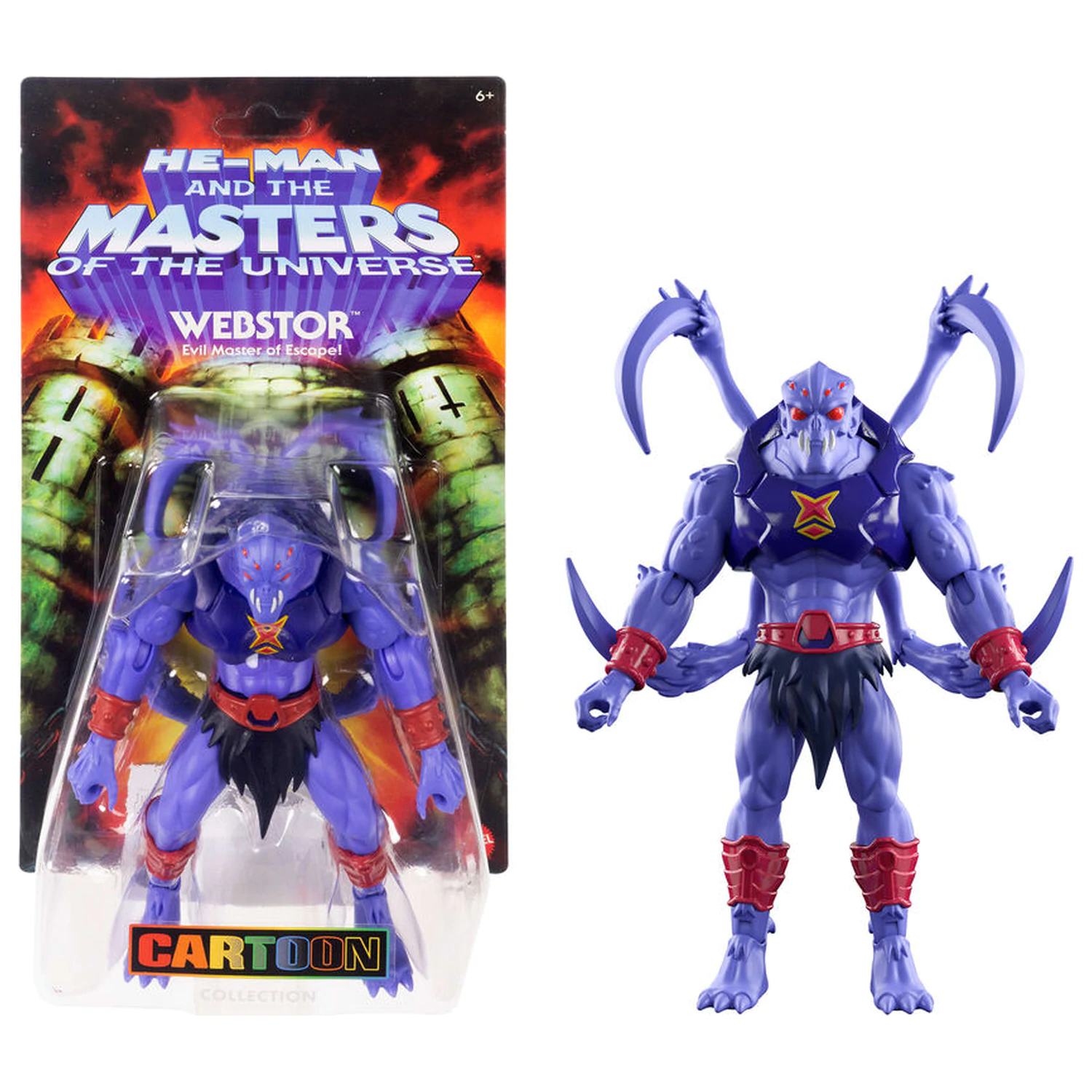 Masters of the Universe Origins Cartoon Collection figúrka Webstor 14cm produktová fotografia