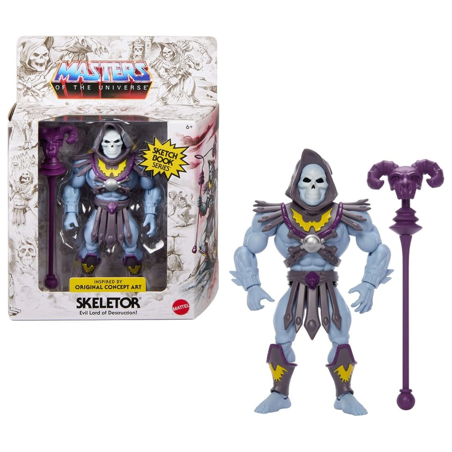 Masters of the Universe Origins akčná figúrka Sketchbook Series: Skeletor 14 cm produktová fotografia