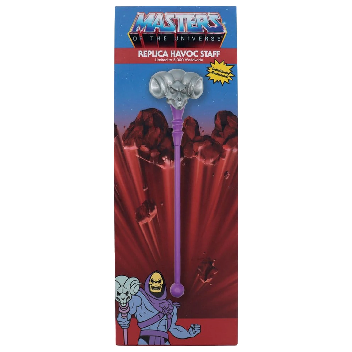 Masters of the Universe Replika miniatúrny Havoc Staff Limitovaná edícia 18 cm produktová fotografia