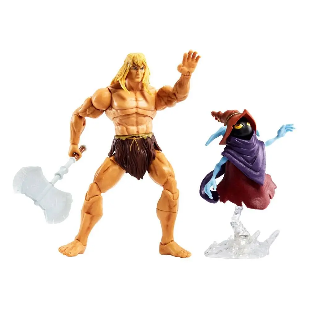 Masters of the Universe: Revelation Masterverse akčné figúrky 2022 Deluxe Savage He-Man & Orko 18 cm produktová fotografia