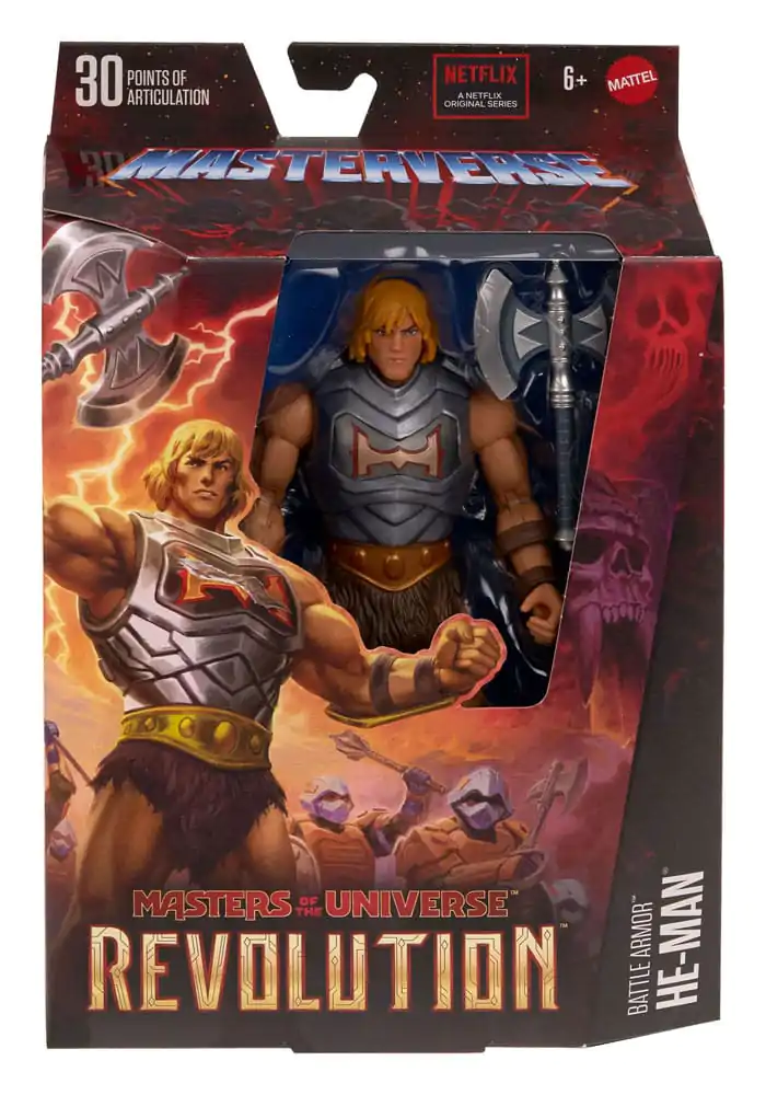 Masters of the Universe: Revolution Masterverse akčná figurka bojová výzbroj He-Man 18 cm termékfotó