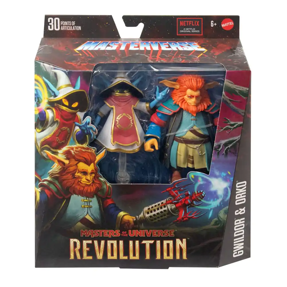 Masters of the Universe: Revolution Masterverse Akčná Figúrka 2-Pack Gwildor & Orko 13 cm produktová fotografia