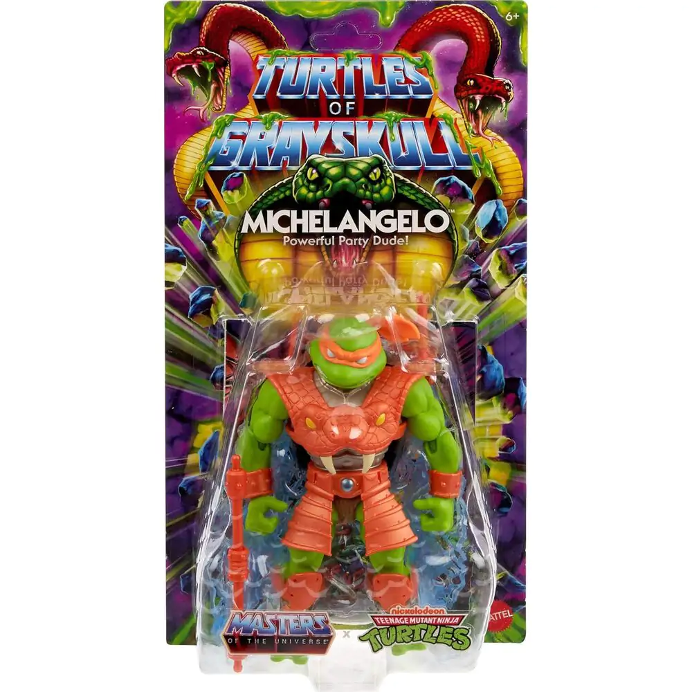 Masters of the Universe Turtles of Grayskull Michelangelo figúrka 14 cm produktová fotografia