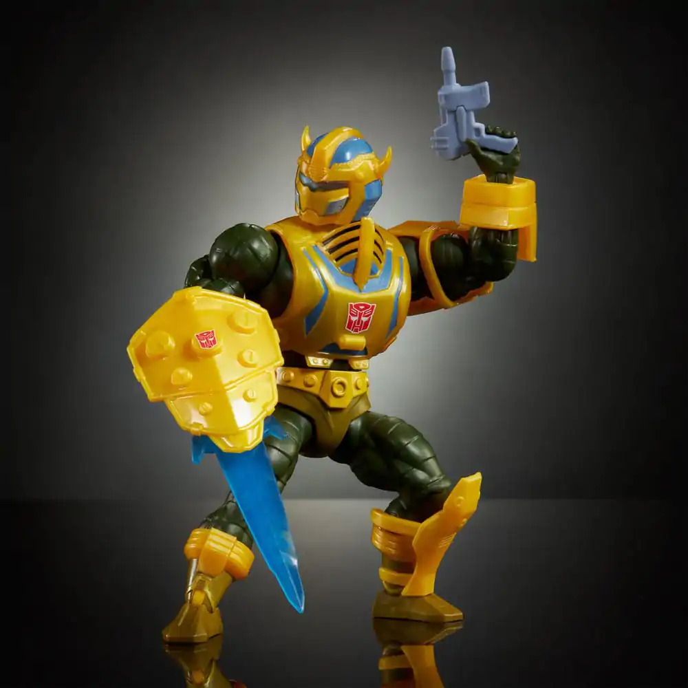 Masters of the Universe x Transformers Akčná figúrka Bumblebee Armor Man-At-Arms heo European Exclusive 14 cm produktová fotografia