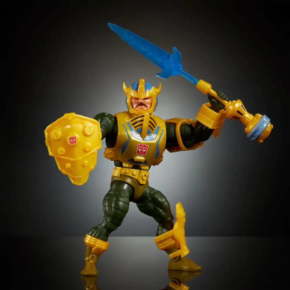 Masters of the Universe x Transformers Akčná figúrka Bumblebee Armor Man-At-Arms heo European Exclusive 14 cm produktová fotografia