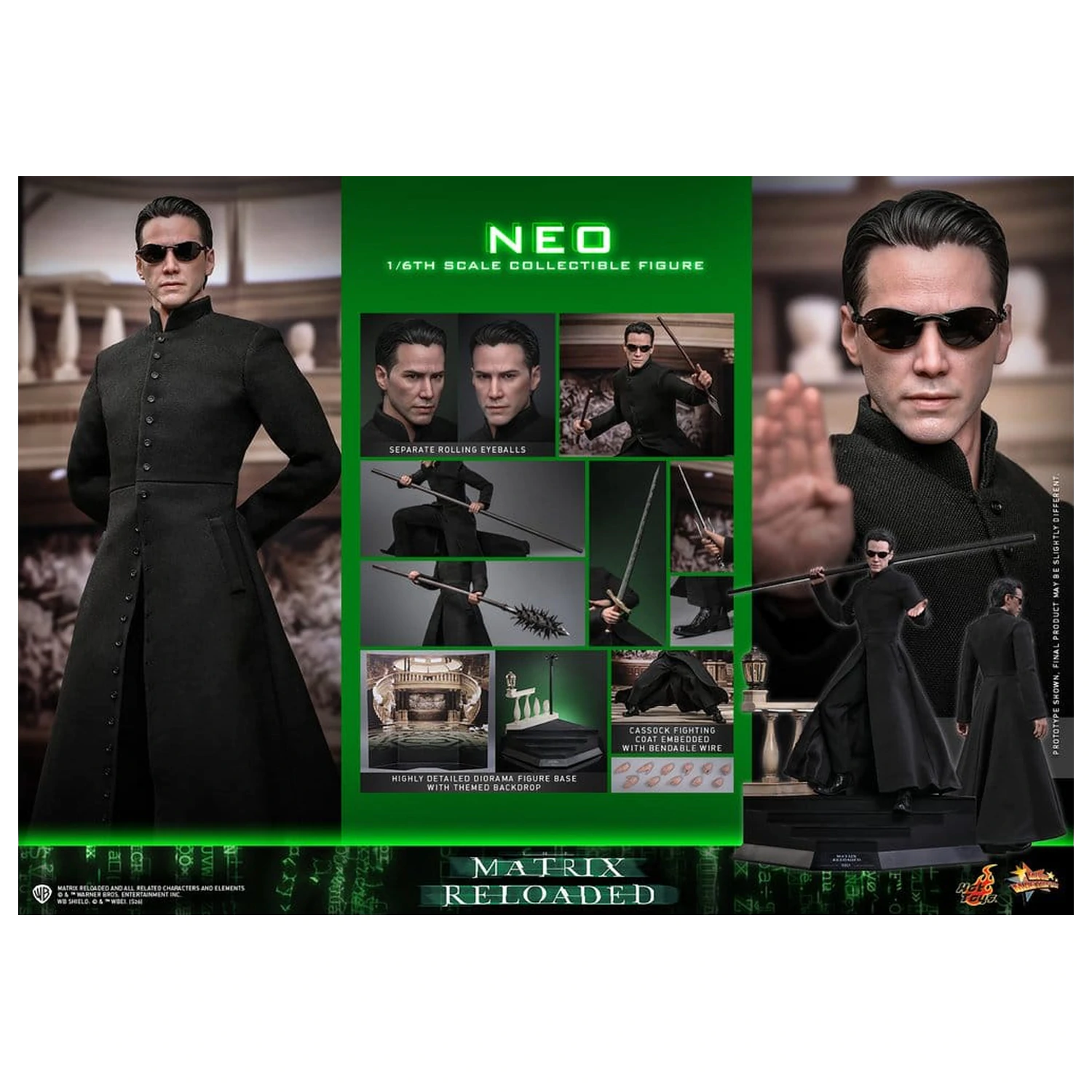 Matrix Movie Masterpiece Akčná figúrka 1/6 Neo 31 cm produktová fotografia