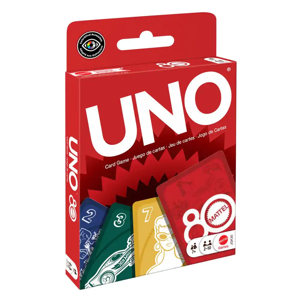 Mattel 80. výročie UNO Kartová hra Ruby Red produktová fotografia