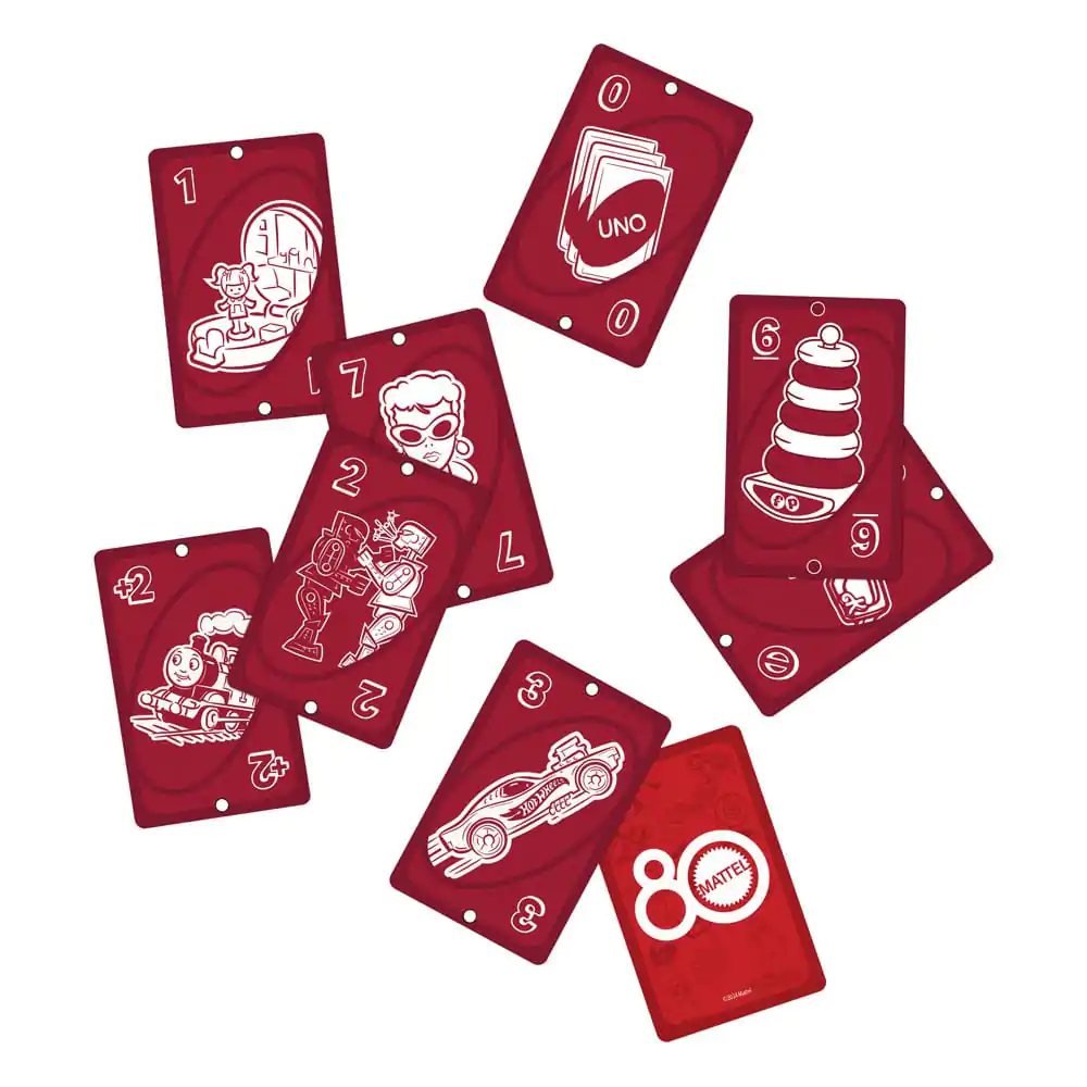 Mattel 80. výročie UNO Kartová hra Ruby Red produktová fotografia
