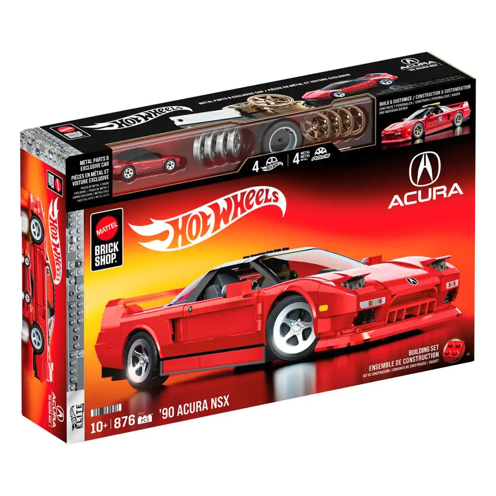 Mattel Brick Shop Hot Wheels Elite Series Stavebnica 1/16 '90 Acura NSX produktová fotografia