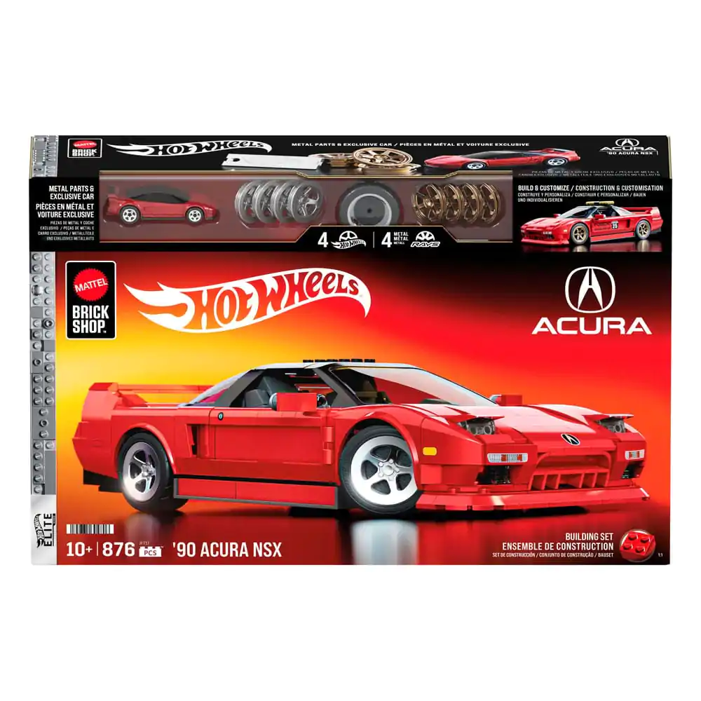 Mattel Brick Shop Hot Wheels Elite Series Stavebnica 1/16 '90 Acura NSX produktová fotografia