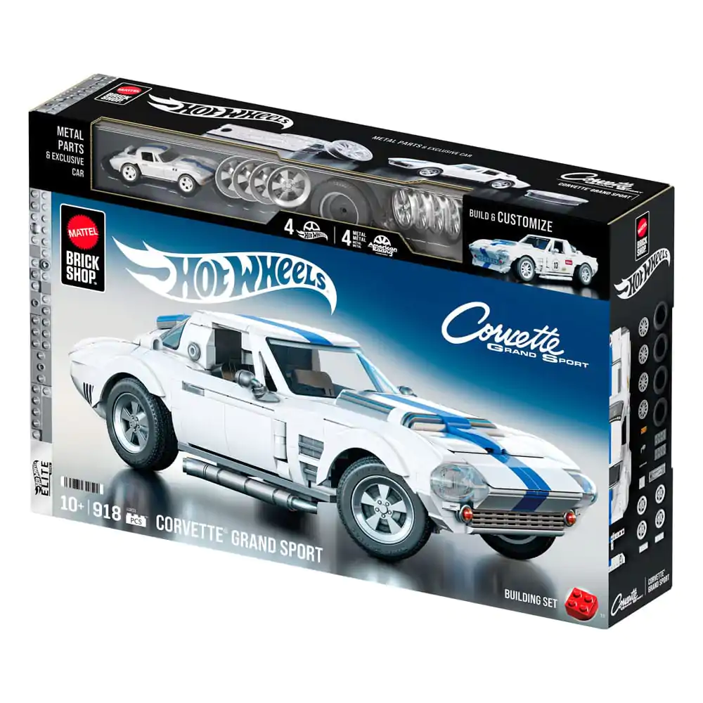Mattel Brick Shop Hot Wheels Elite Series Stavebnica 1/16 Corvette Grand Sport produktová fotografia