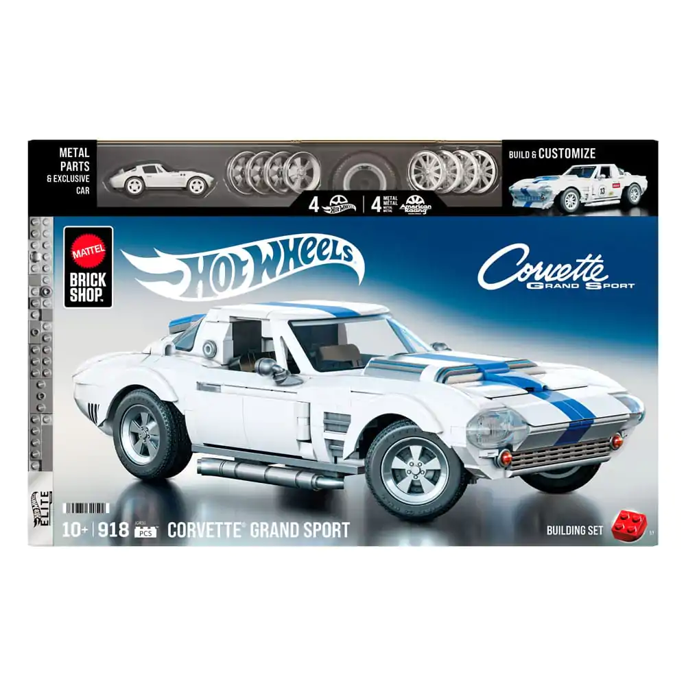Mattel Brick Shop Hot Wheels Elite Series Stavebnica 1/16 Corvette Grand Sport produktová fotografia