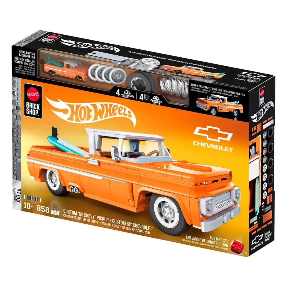 Mattel Brick Shop Hot Wheels Elite Series Stavebnica 1/16 Custom &#039;62 Chevy Pickup produktová fotografia