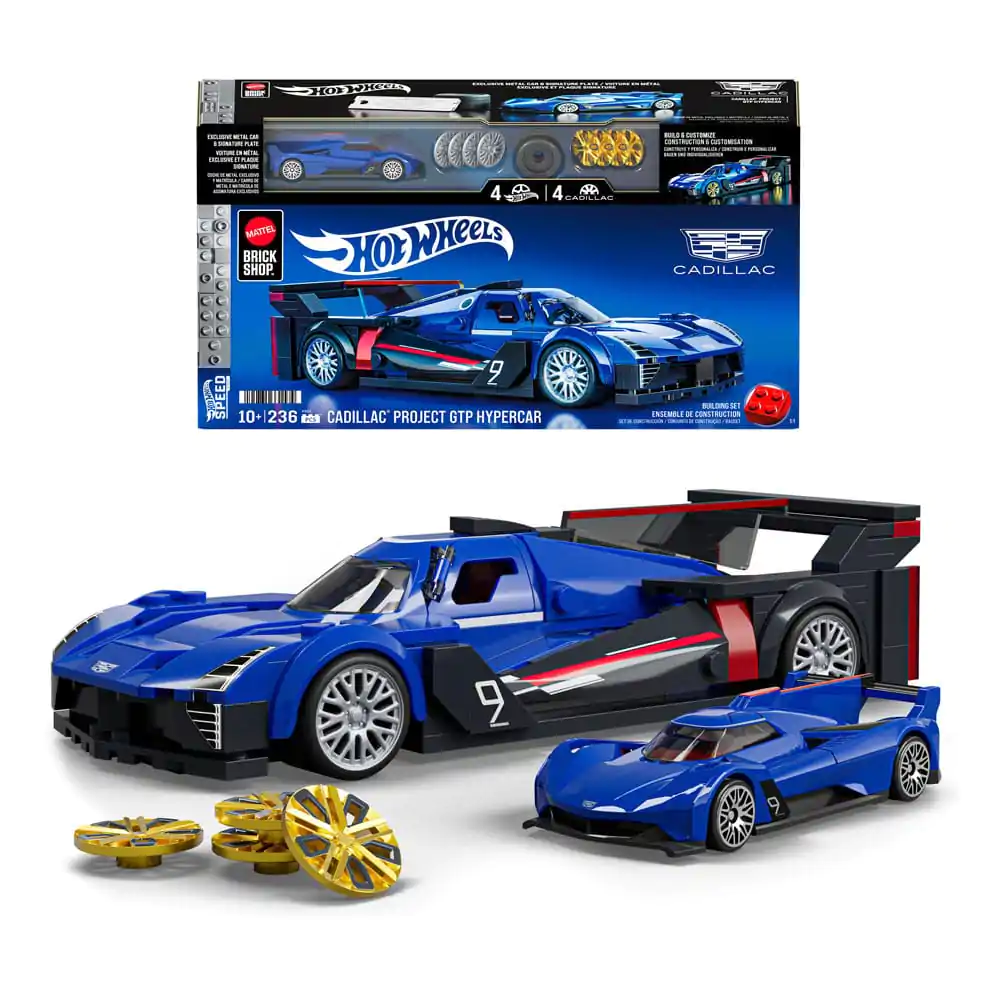 Mattel Brick Shop Hot Wheels Speed Series stavebnica 1/32 Cadillac Project GTP Hypercar produktová fotografia