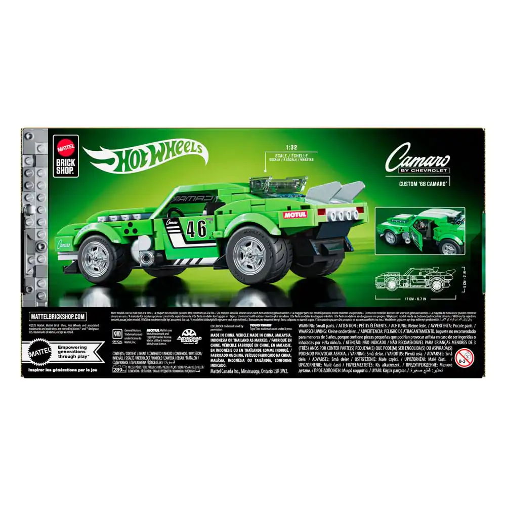 Mattel Brick Shop Hot Wheels Speed Series stavebnica 1/32 Custom &#039;68 Camaro produktová fotografia