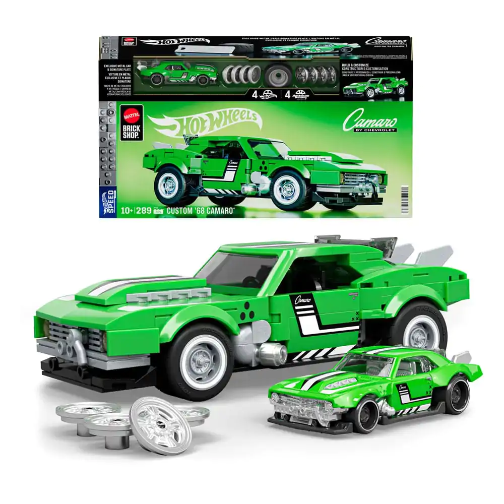 Mattel Brick Shop Hot Wheels Speed Series stavebnica 1/32 Custom &#039;68 Camaro produktová fotografia